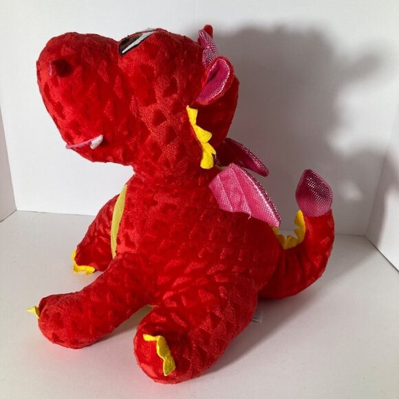 Fengtuo International Dragon Plush Red‎ Gold 11 x 12" - Picture 3 of 8